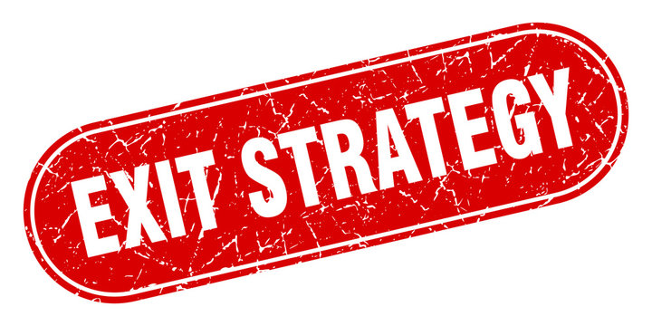 exit strategy sign. exit strategy grunge red stamp. Label