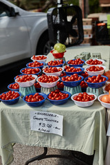 tomatoes at the farmers market