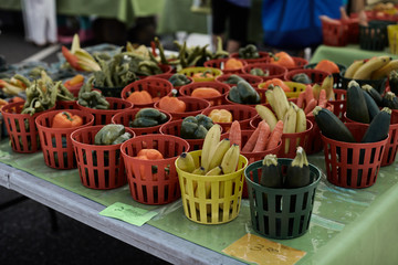 fresh vegetables at the market