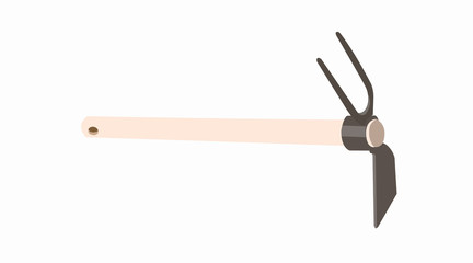 Vector isolated Illustration of a Hoe Cultivator