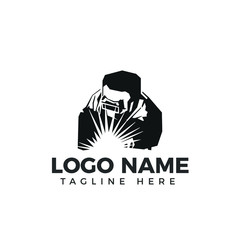 Welding logo industrial  logo company logo design, WELDER LOGO SIMPLE AND CLEAN LOGO 