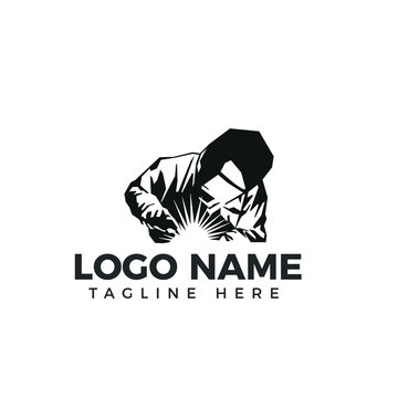 Welding logo industrial  logo company logo design, WELDER LOGO SIMPLE AND CLEAN LOGO 