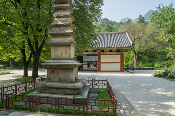 Pohyonsa buddhist temple, Myohyang Mountains, North Korea