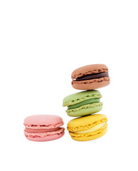 Four colorful macarons - Vertical
