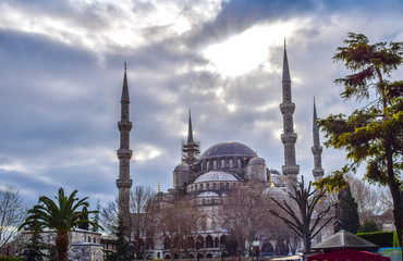 Fototapeta na wymiar Mosque Sultan Ahmet, Istanbul city, Turkey