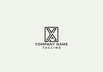 Creative Letter X Logo Icon Minimal Unique Design with Black and White Color in Vector Editable File.