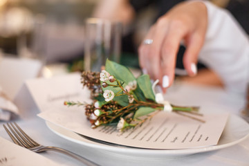 wedding reception table