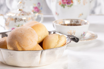 Fresh delicious small muffins for morning tea