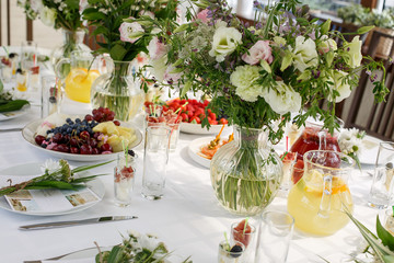 wedding table setting