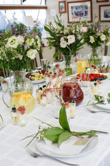 wedding table setting