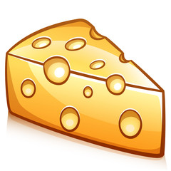 Vector piece of cheese design