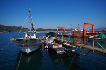 北木島の漁港