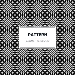 Seamless geometric black and white pattern