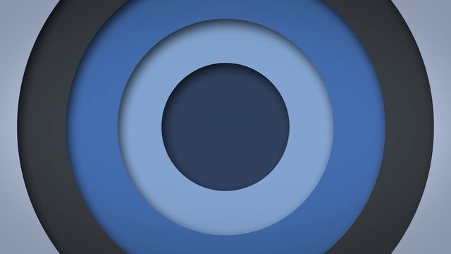 abstract logo promo pattern of circles with the effect of displacement blue clean rings animation abstract background for business presentation seamless loop 4k  render