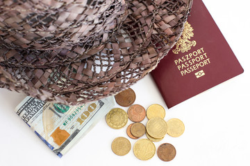 Close up of Poland Passport