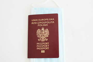 Close up of Poland Passport