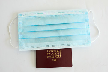 Close up of Poland Passport