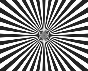 White and black ray burst style background