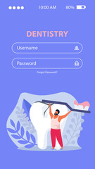 Dentistry Flat Mobile Background