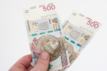 banknote 500 zloty Polish money