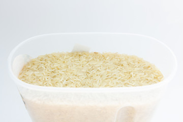 Rice groats in a heap