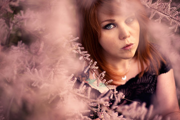Portrait fleuris