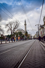 Tramway of  Istanbul city, Turkey