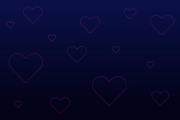 pink hearts valentine dark blue wallpaper background