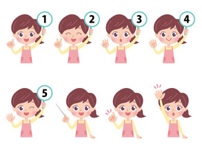 cute type nursery teacher_number