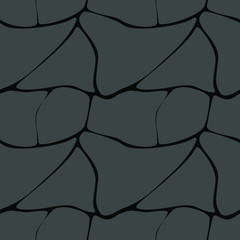 Dark-grey abstract seamless pattern, wallpaper print, textile texture design. Vector graphics.