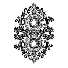 Vintage baroque frame scroll ornament engraving border floral retro pattern antique style acanthus foliage swirl decorative design element filigree calligraphy.