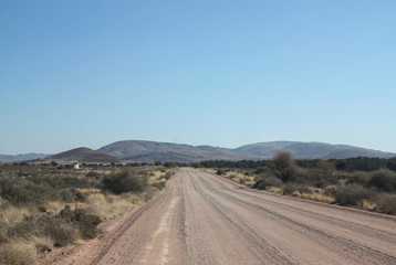 Dirt road to the mountains