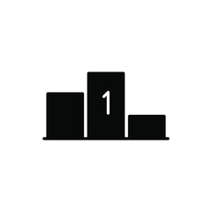 podium icon vector illustration glyph design