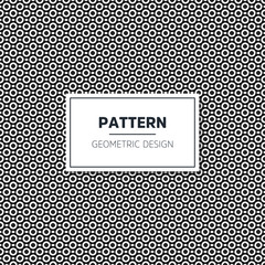 Seamless geometric black and white pattern