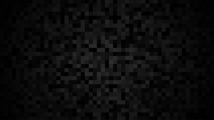 Black texture. Random square tiles. Luxury pixel background. Rectangle mosaic