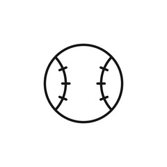 baseball icon vector illustration outline design