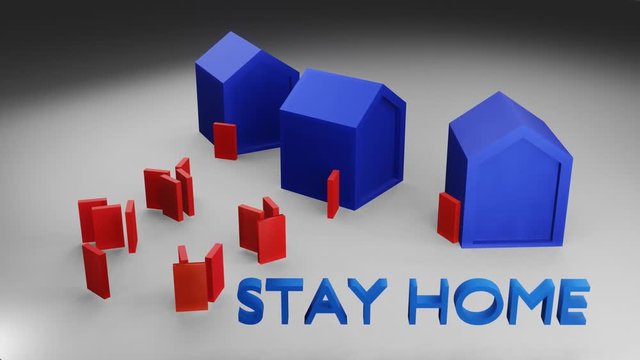 Stay Home Covid19 diffusion - Video Concept