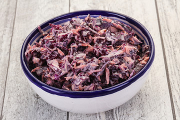 Cole slaw salad with cabbage