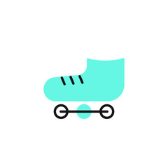 roller skate icon vector illustration modern design