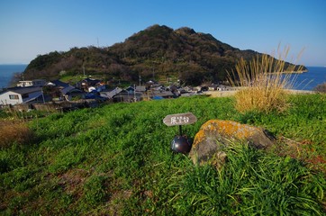 Fototapeta na wymiar 笠岡諸島　六島の展望所