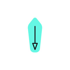 surfboard icon vector illustration modern design