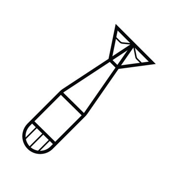 recommend clip art: Air bomb glyph icon, weapon and military, missile sign, vector