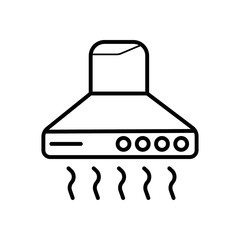 Kitchen hood icon vector illustration