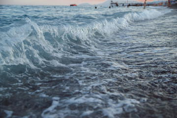 waves on the beach , sea