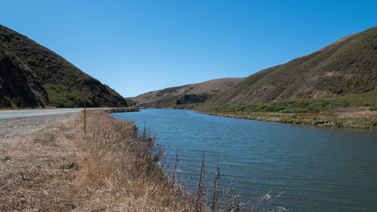 Russian river in the summer, california