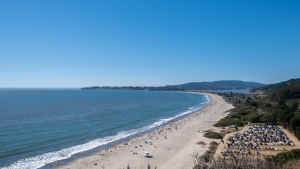 Fototapeta na wymiar View on Stinson beach in the summer, California