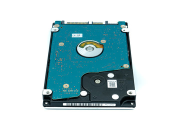 A computer or PC hard drive isolated on a white background