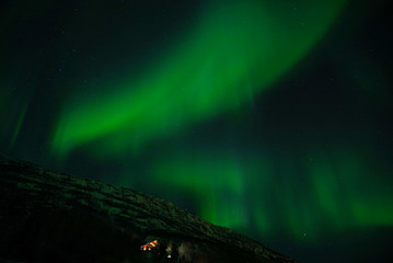 Northern lights in Finnish Lapland.
