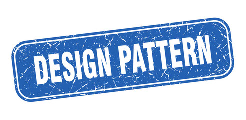 design pattern stamp. design pattern square grungy blue sign