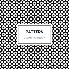 Seamless geometric black and white pattern